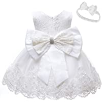 Los mejores  - LZH Vestido de Encaje para Niñas Bebés Vestidos de Fores de Bowknot Concurso de Bodas Bautizo Bautizo Vestido de Tutú 0…